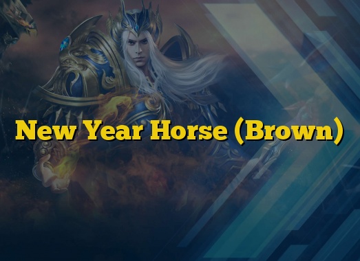 New Year Horse (Brown)